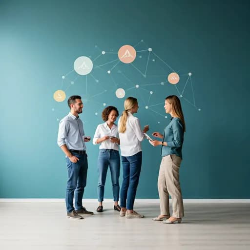 People connecting and growing their network together