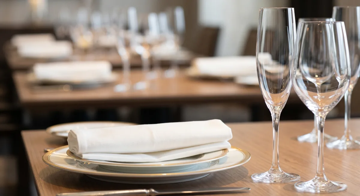 Elegant venue table setting