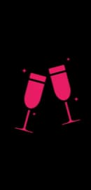 Clinking glasses icon