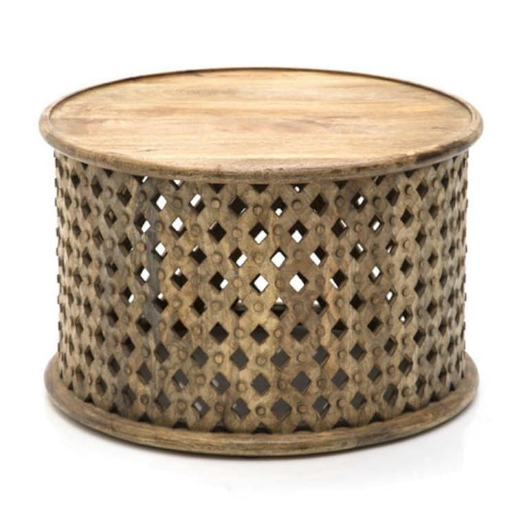 Coffee Table - Tribal Carved Wood