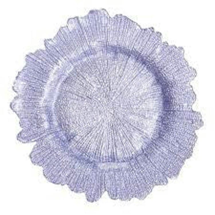 Charger Plate - Lavender Reef Glass