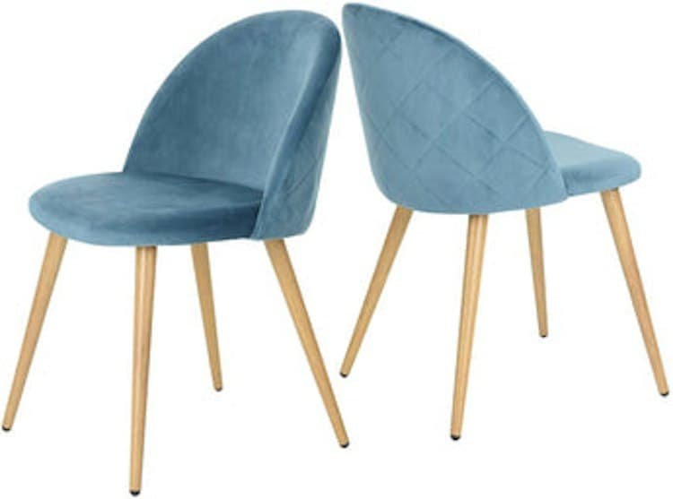 Accent Chair - Blue Velvet
