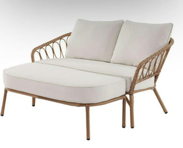 Boho Love Seat & Ottoman
