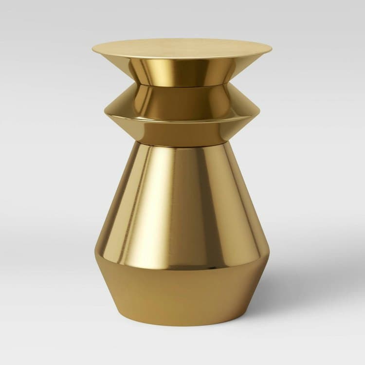 Side Table - Gold Modern