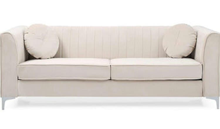 Modern Ivory Shell Sofa