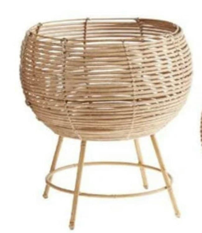 Plant Stand Hand Woven Rattan