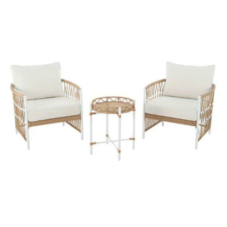 "Willow" Nesting Chairs with Accent Table - 3