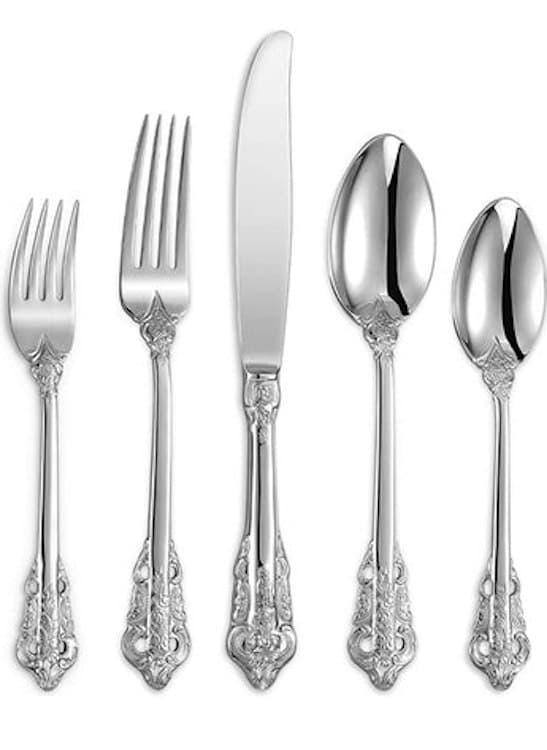 Flatware Set Silver Baroque