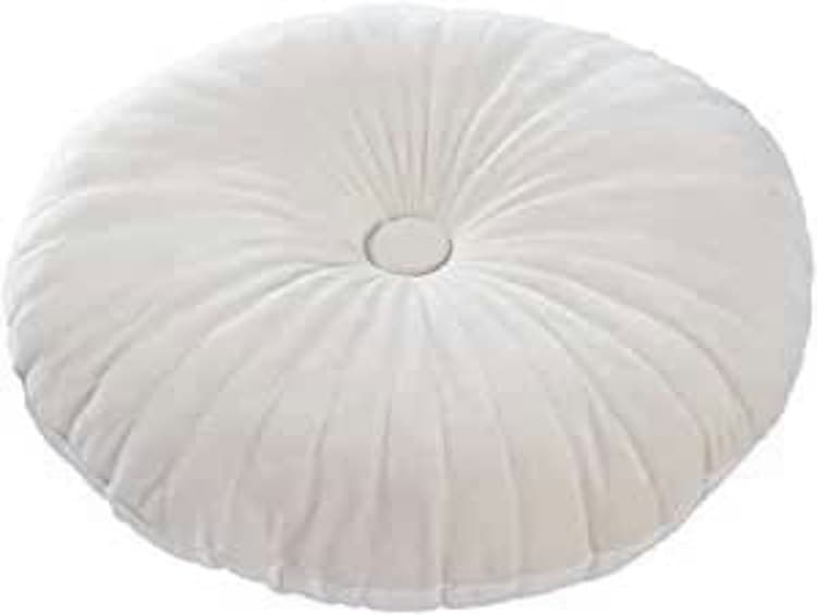 Throw Pillow - Round Ivory