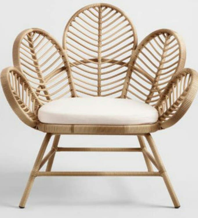 Flower Shaped Rattan Chair