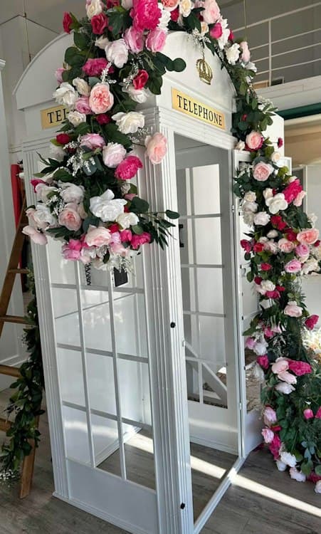 Booth Prop White Telephone