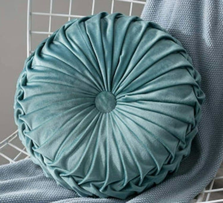 Pleated Pillow - Light Blue