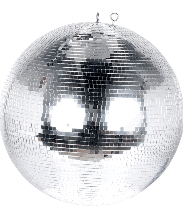 16" Silver Disco Mirror Ball
