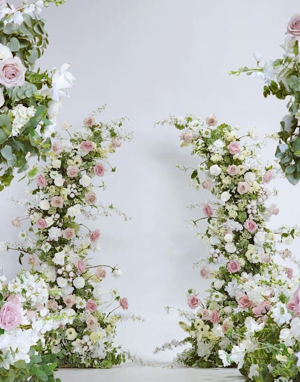 Silk Floral Amore Arch