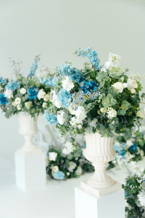 Silk Floral Beau Urns (set of 2)
