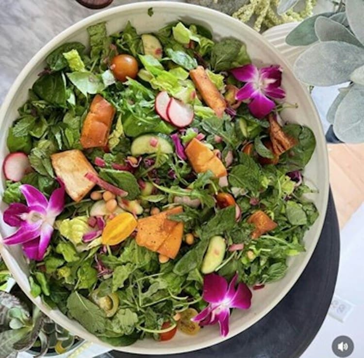 Garden steak salad