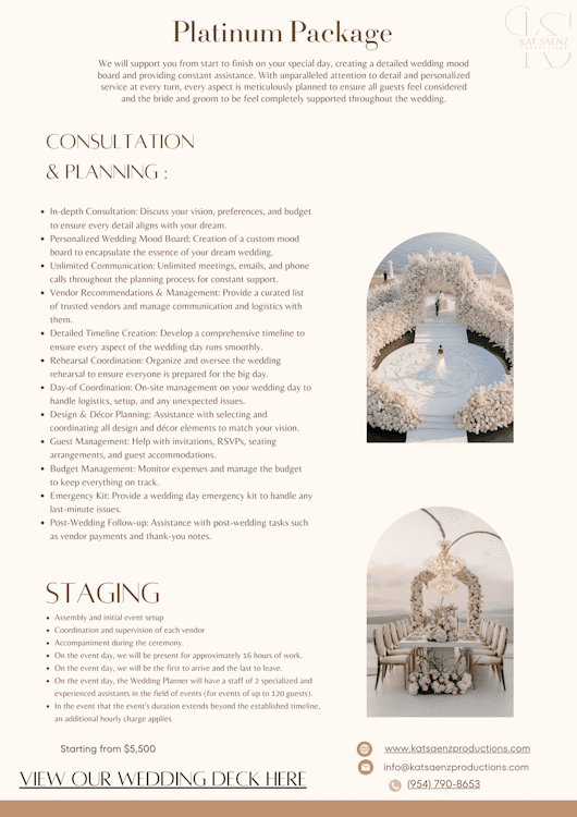 Wedding Consultation & Planning Package