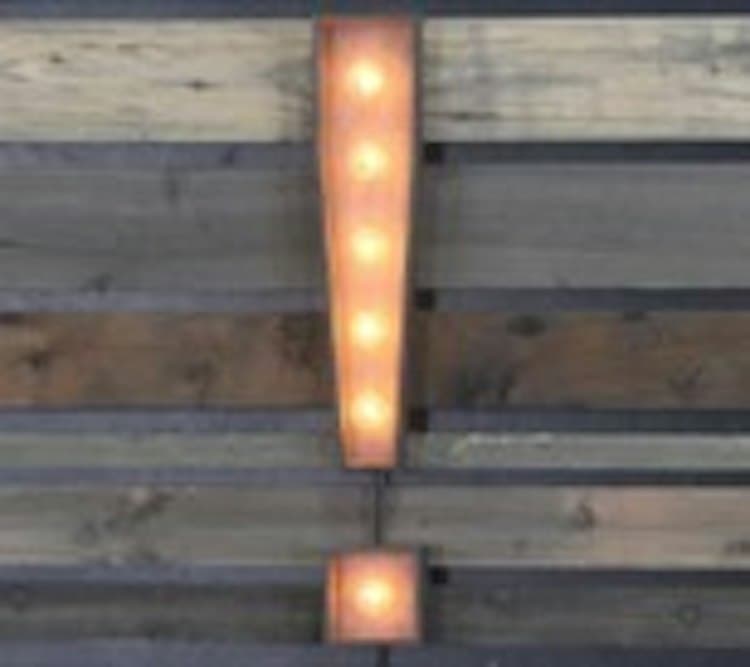 Edison Marquee Symbol - "Exclamation Point"