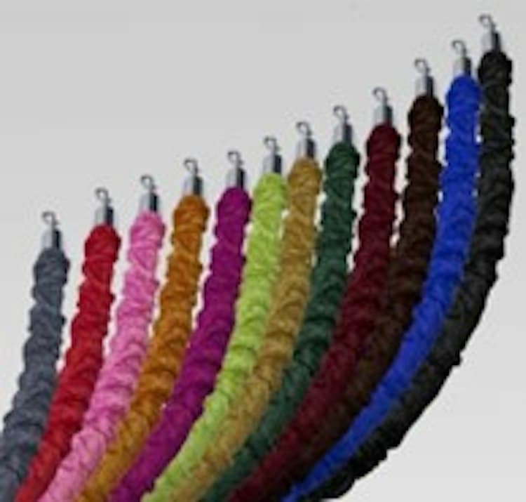 Grey Stanchion Rope Sleeves