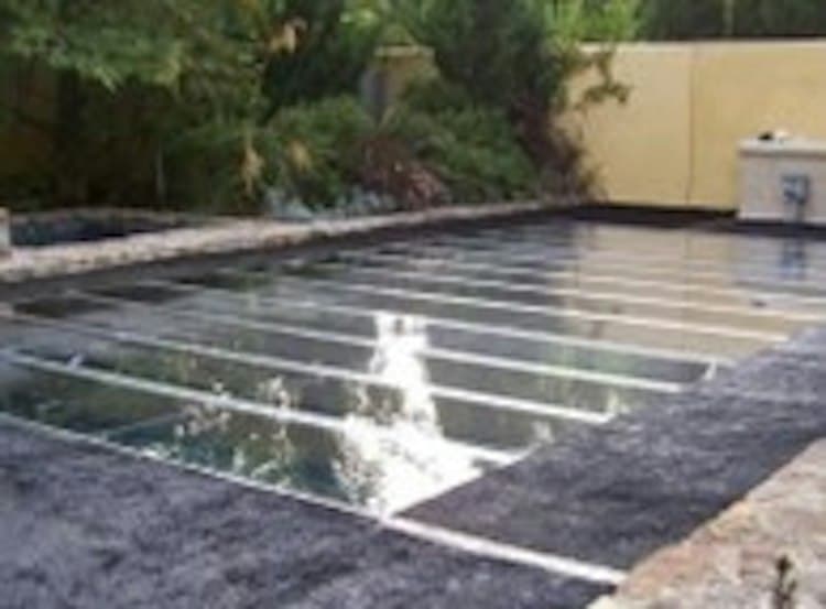 Pool Scaffolding with Plexi-Glass
