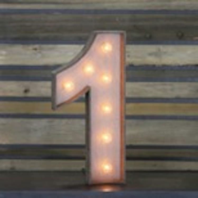 Edison Marquee Number - 0 - 9