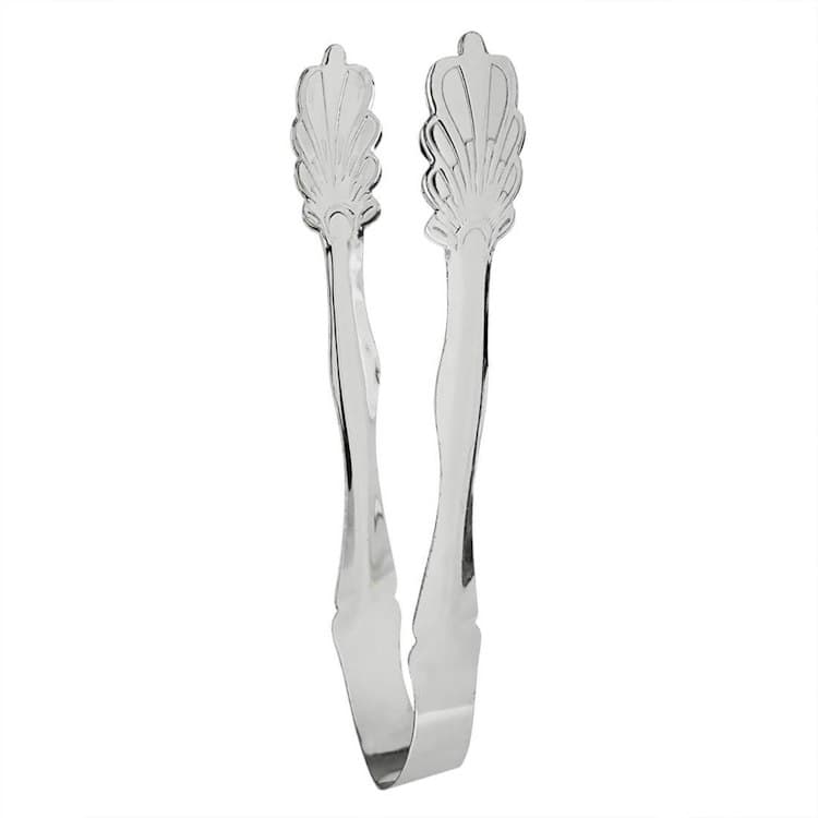 Silver Ice Tong 7”