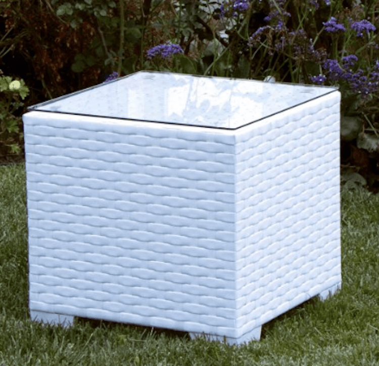 Mirage White End Table