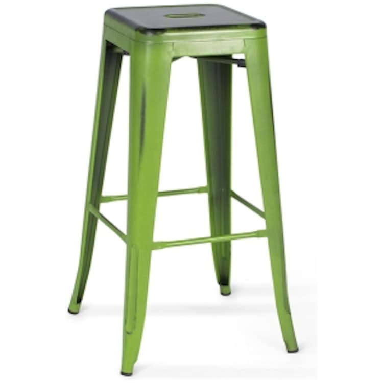 Green Metal Bar Stool