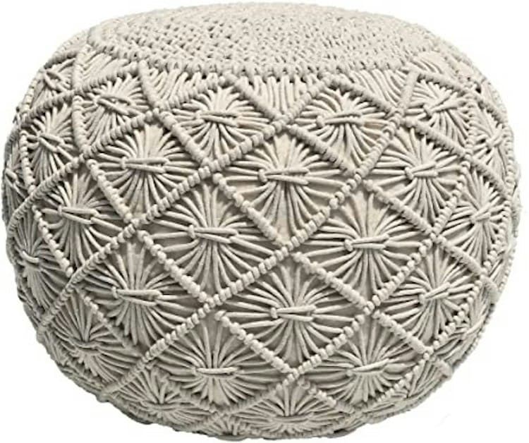 Macrame Pouf