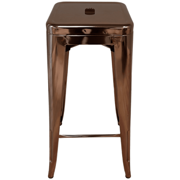 Rose Gold Metal Bar Stool