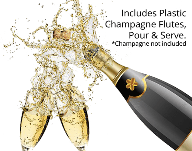 Champagne Flutes (Plastic)