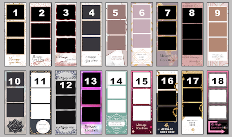 2 x 6 Photo Booth Templates- Sample