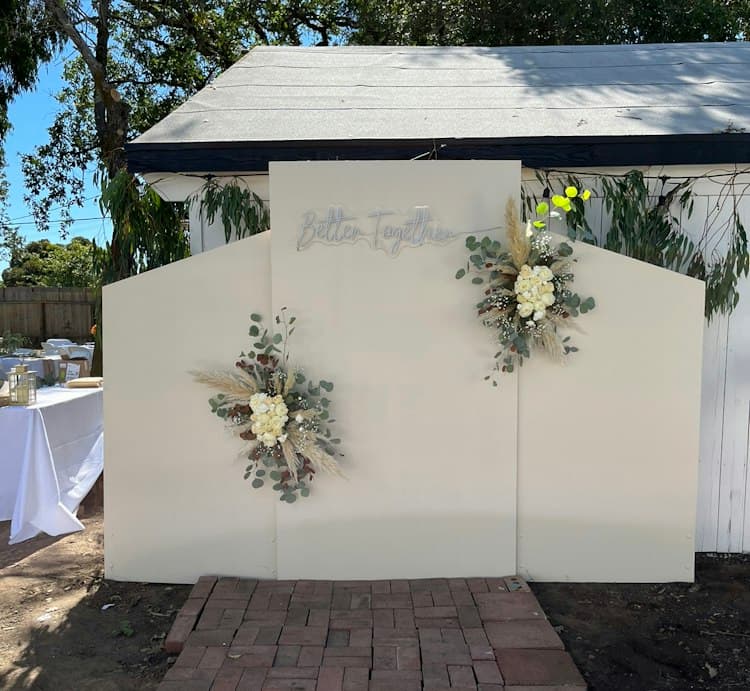 Backdrop with Florals