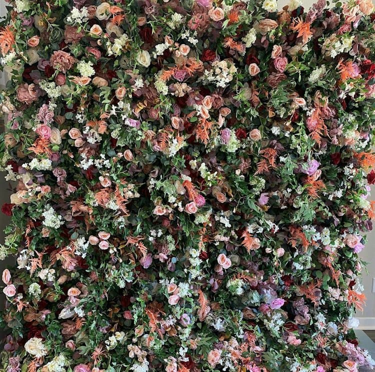 Multi Color Flower Wall