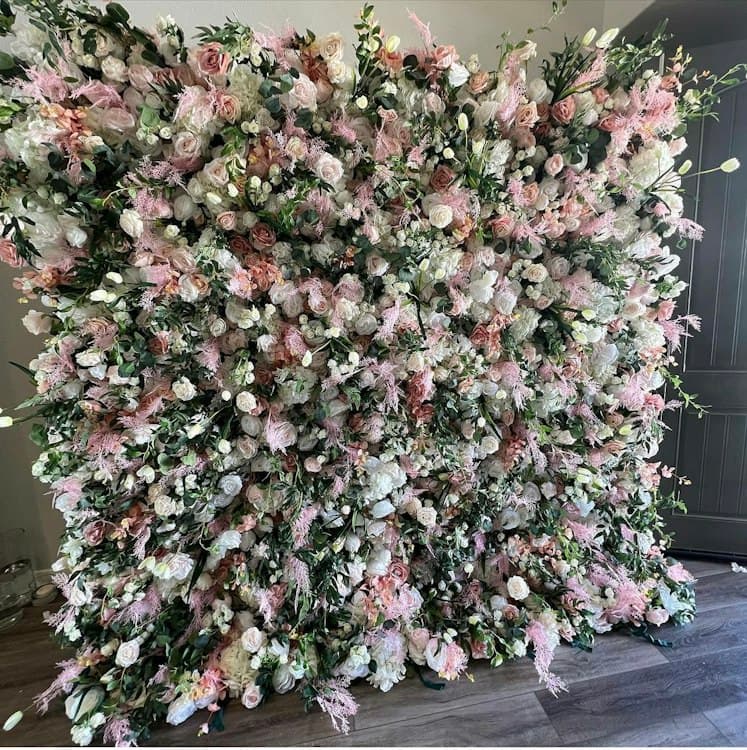 3 Color Flower Wall