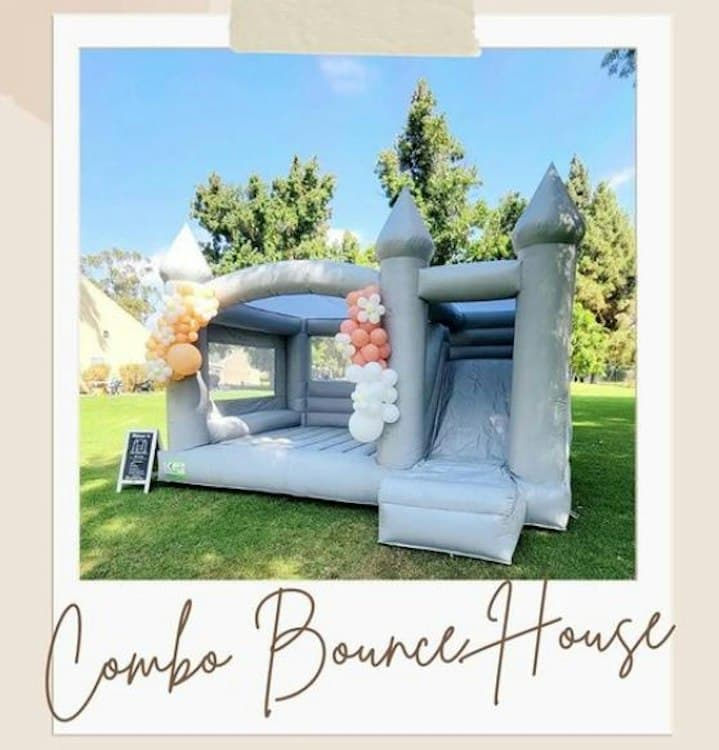 Bounce House - Luxe Grey Slide