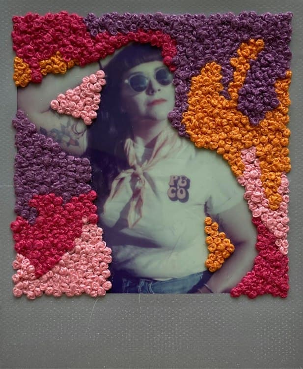 Custom Embroidery on Polaroid