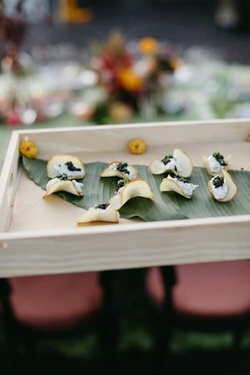 6 Options Passed Appetizers by Chef Heidi