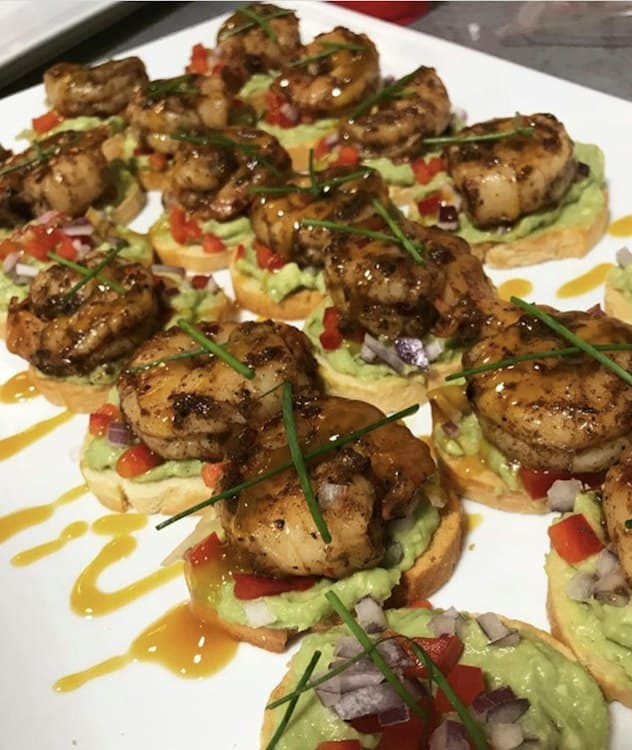 Appetizer - Jerk Shrimp Crostini