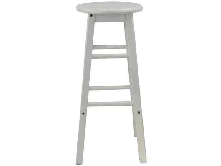 Bar Stool White Wood