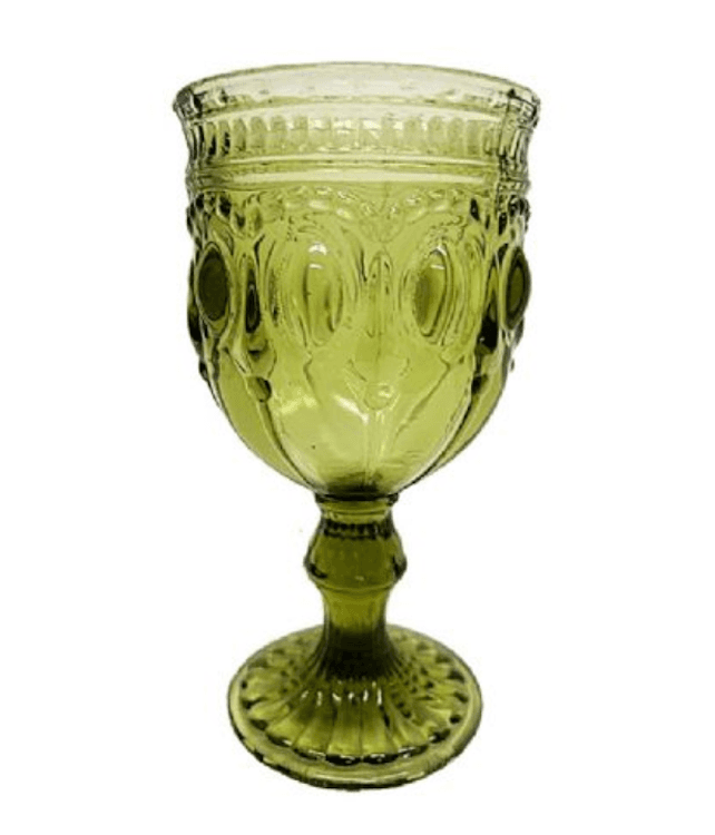 Bella Goblet Glass Green