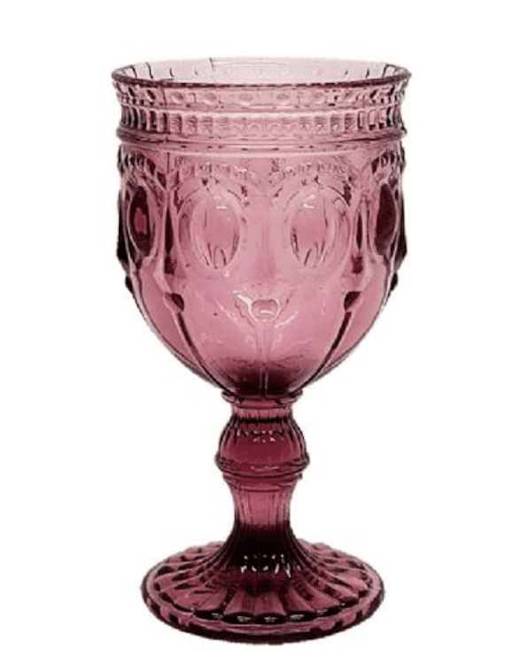 Bella Goblet Glass Purple