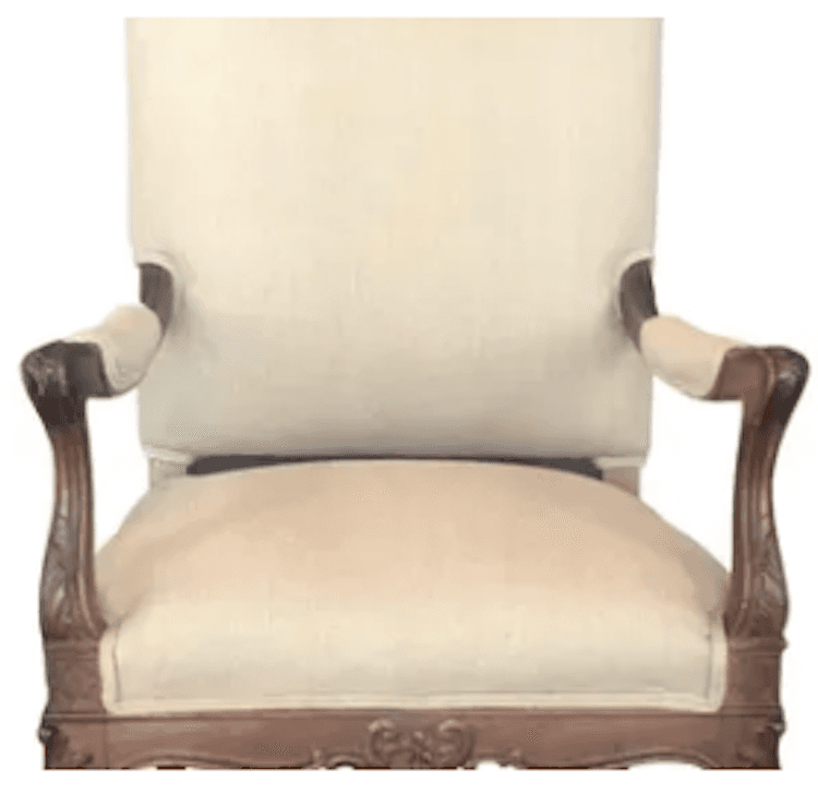 Delaney ivory accent chair