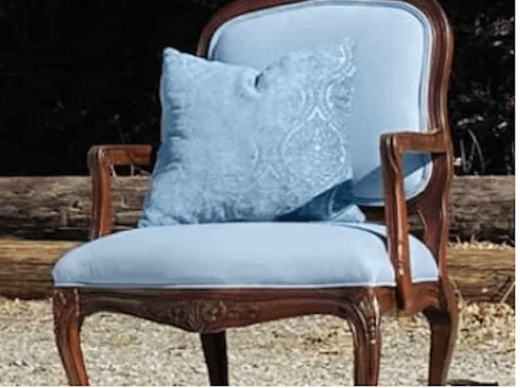 Parker blue accent chair