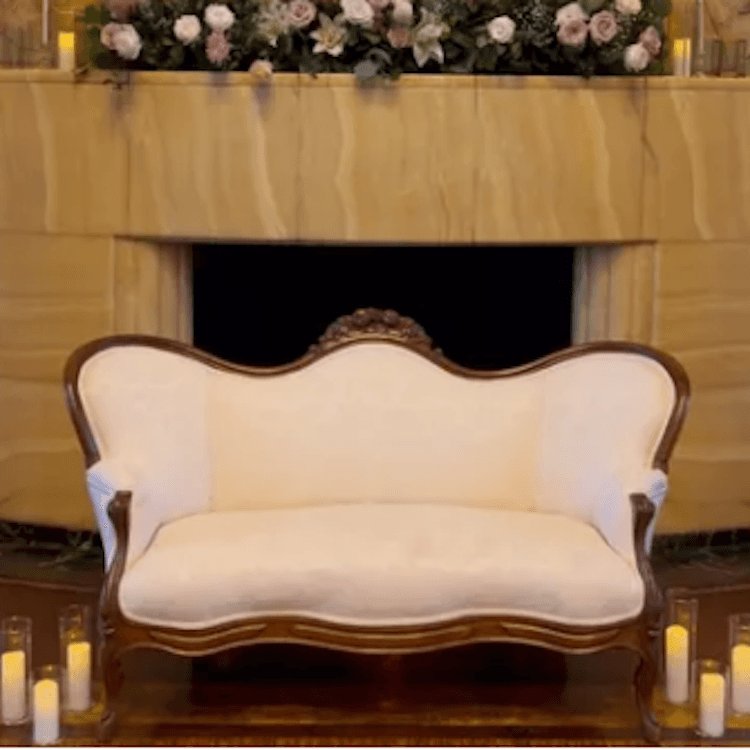 Aubrey antique loveseat