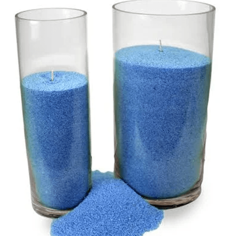 Baby Blue Sand Candles