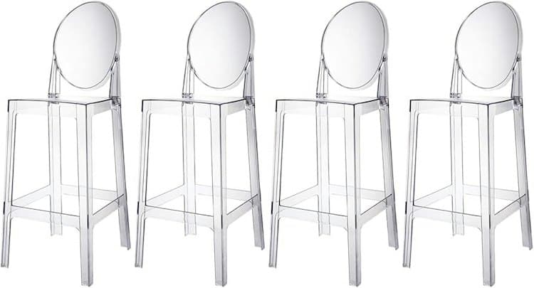 Clear Ghost Barstool