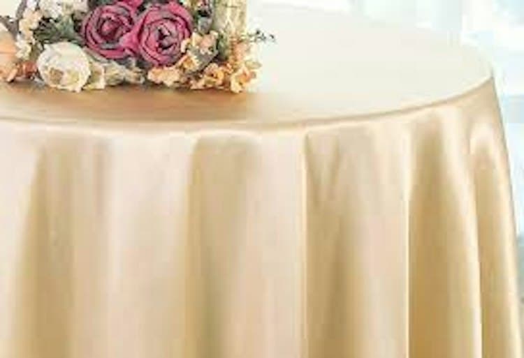 Satin Table Linens - Price for all Sizes