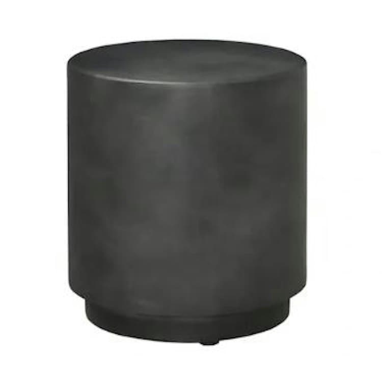 Charcoal Grey Cylinder Side Tables/Ottomans
