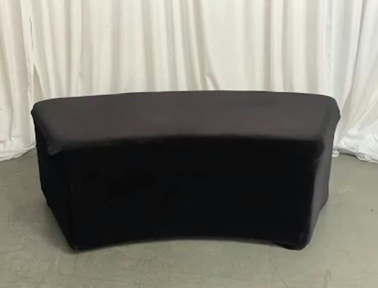 Black Velvet or Leather 6ft Bench Plain
